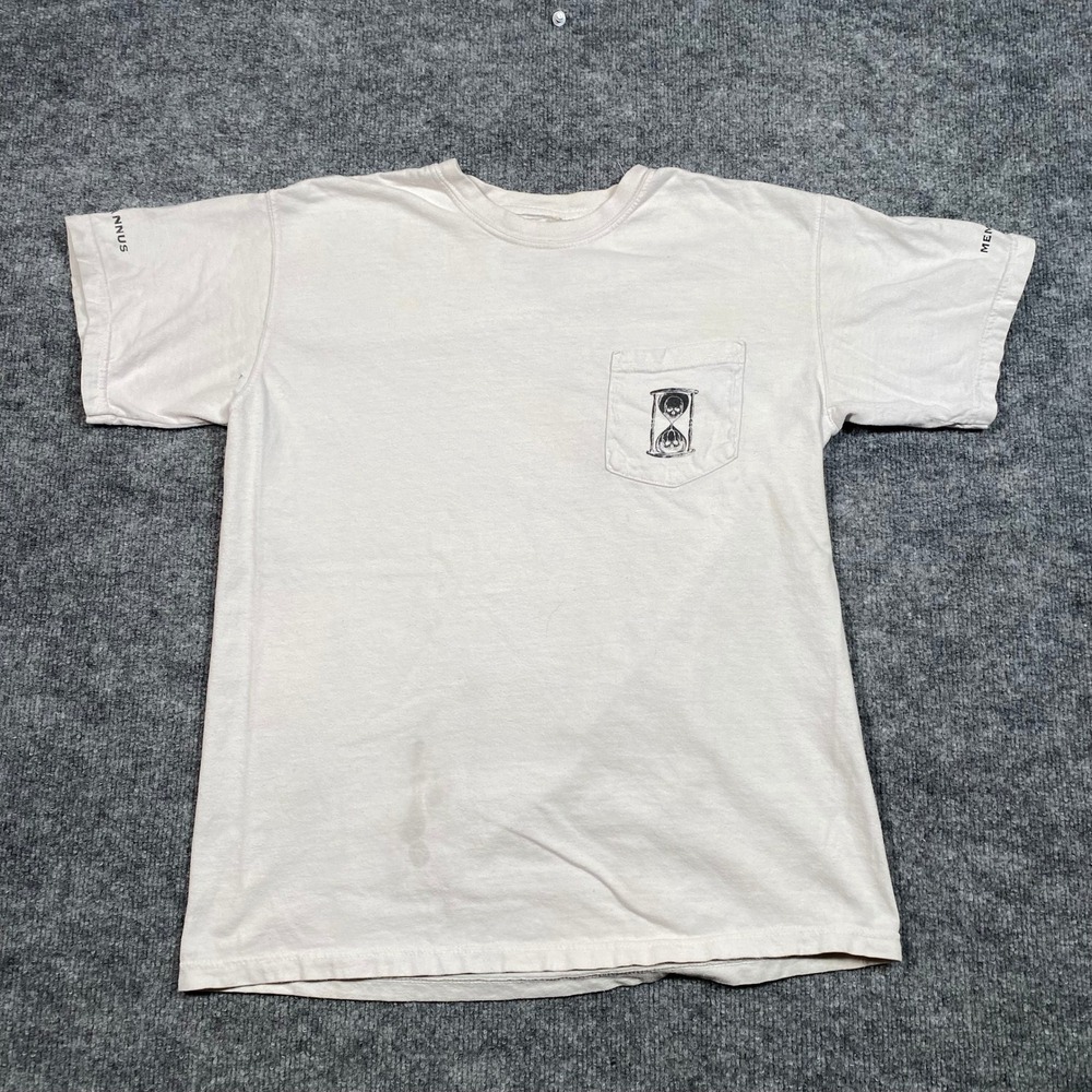 Unus Annus White Pocket T-Shirt Graphic Mens Medium Rare